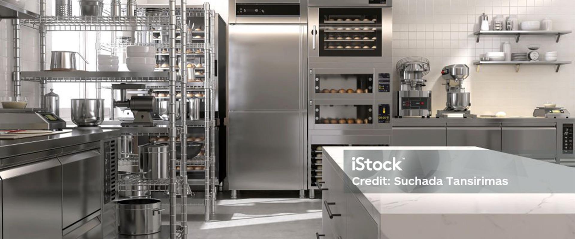 Clean commercial bakery